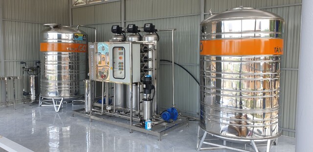 Máy lọc nước RO công nghiệp 1000L/H - Thiền Viện Trúc Lâm Phú Yên